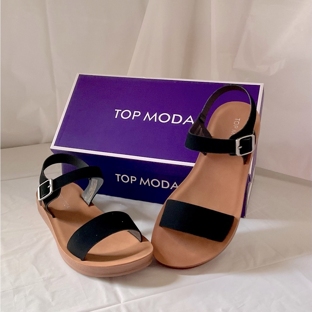 Faron Black Sandals